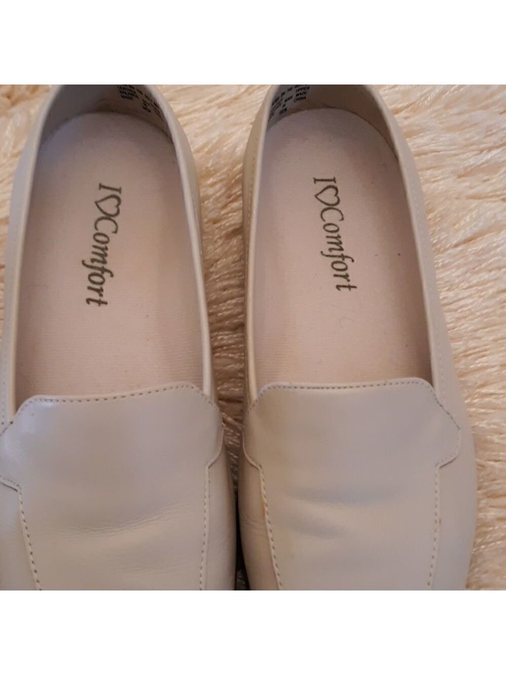 I ♥️ Comfort Tan leather Slip on Shoes Size 8W - Picture 4 of 8